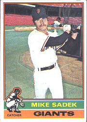 1976 Topps Baseball Cards      234     Mike Sadek